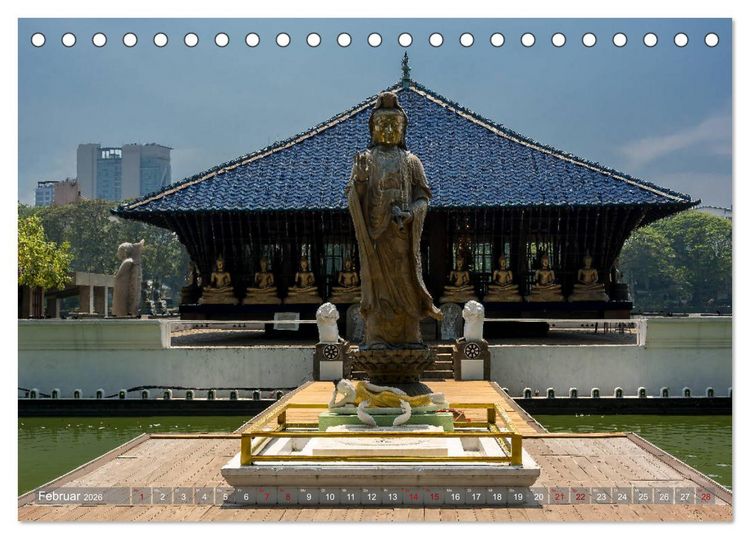 Produktbild: Reise nach Sri Lanka (Tischkalender 2026 DIN A5 quer), CALVENDO Monatskalender