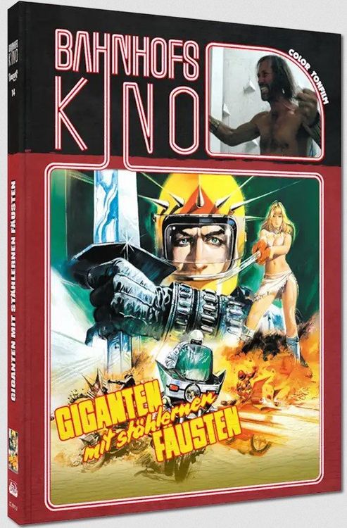 Produktbild: Giganten mit st&auml;hlernen F&auml;usten - Mediabook - Limitiert auf 333 St&uuml;ck - Cover A - Cinestrange Extreme Bahnhofskino Nr. 14 (Blu-ray + DVD)