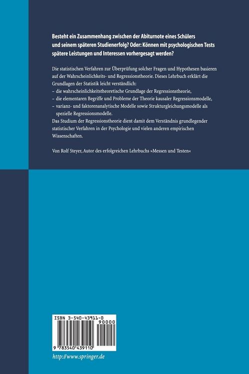 Produktbild: Wahrscheinlichkeit und Regression
