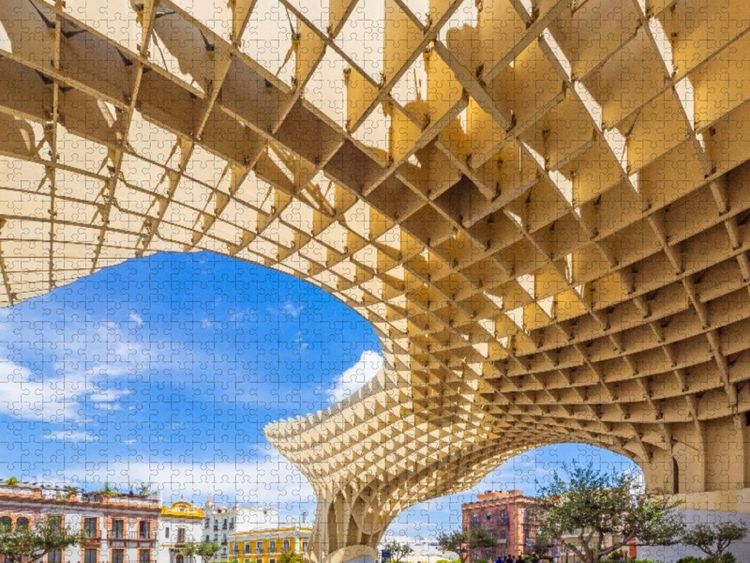 Produktbild: CALVENDO Puzzle Metropol Parasol in Sevilla | 1000 Teile Lege-Gr&ouml;&szlig;e 64x48cm Foto-Puzzle f&uuml;r gl&uuml;ckliche Stunden
