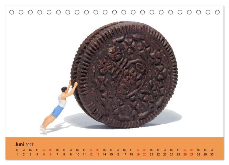 Produktbild: Little Art Food Kunstkalender (Tischkalender 2027 DIN A5 quer), CALVENDO Monatskalender