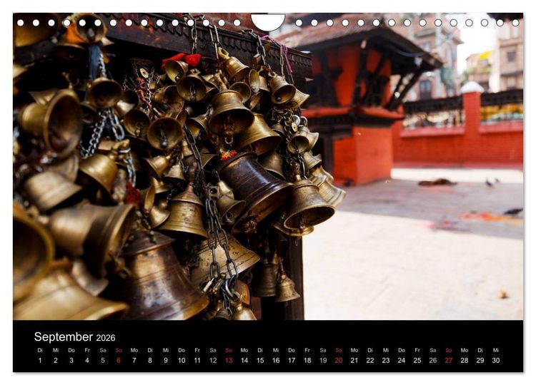 Produktbild: Nepal-Das Kathmandu-Tal nach dem Beben (Wandkalender 2026 DIN A4 quer), CALVENDO Monatskalender