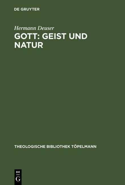 Produktbild: Gott: Geist und Natur