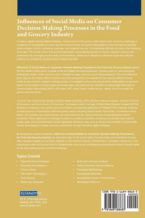 Produktbild: Influences of Social Media on Consumer Decision-Making Processes in the Food and Grocery Industry