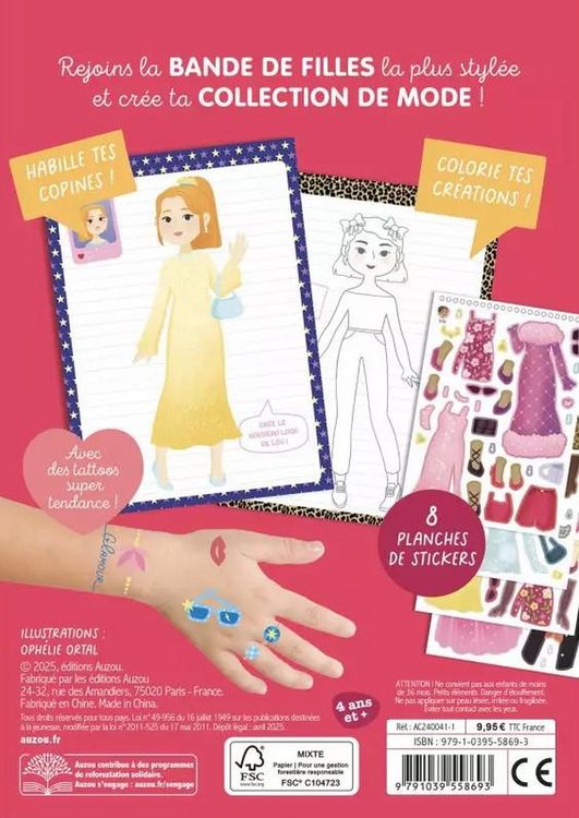 Produktbild: Ma mode de stars : 40 mod&egrave;les, 200 stickers