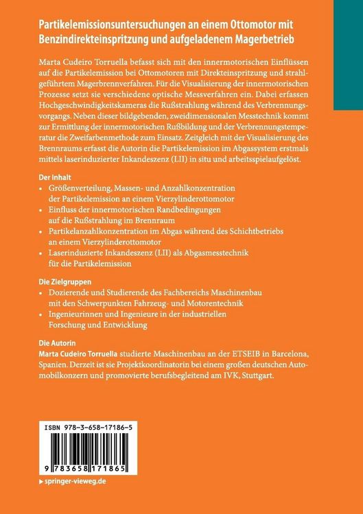 Produktbild: Partikelemissionsuntersuchungen an einem Ottomotor mit Benzindirekteinspritzung und aufgeladenem Magerbetrieb