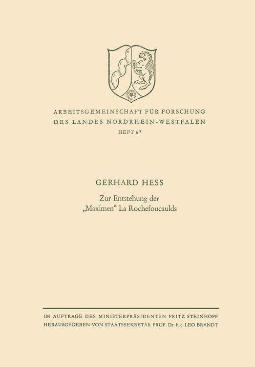 Produktbild: Zur Entstehung der &bdquo;Maximen&ldquo; La Rochefoucaulds
