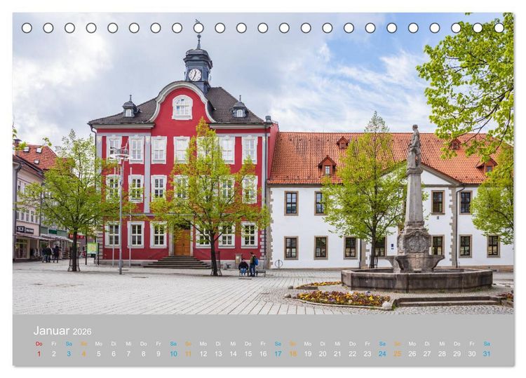 Produktbild: Suhl - die th&uuml;ringische Waffenmetropole (Tischkalender 2026 DIN A5 quer), CALVENDO Monatskalender