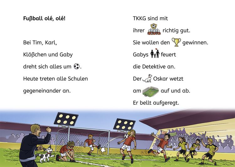 Produktbild: TKKG Junior, B&uuml;cherhelden Erstes Lesen, Tatort Fu&szlig;ballplatz