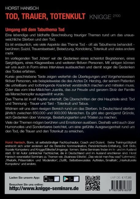 Produktbild: Tod, Trauer, Totenkult-Knigge 2100