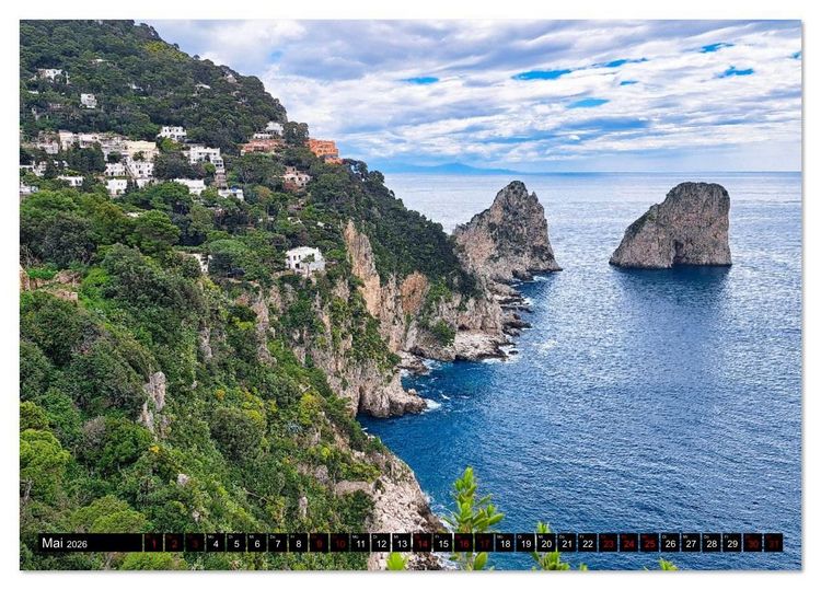 Produktbild: Faszinierendes Capri (Tischkalender 2026 DIN A5 quer), CALVENDO Monatskalender