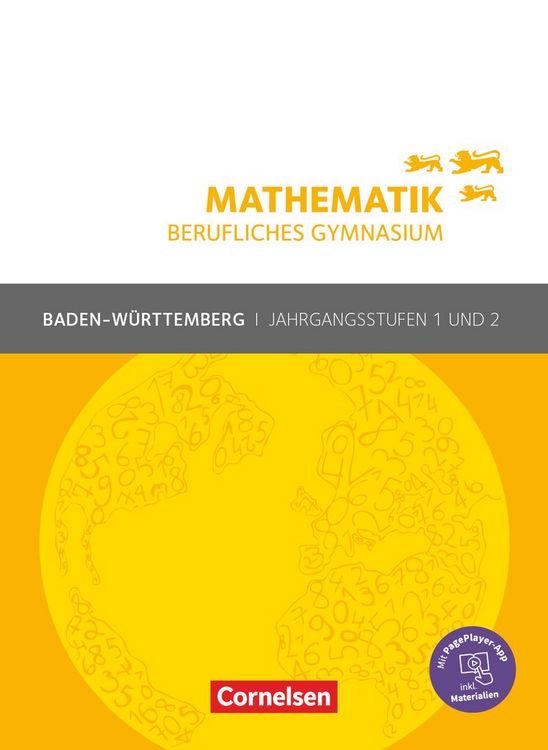 Produktbild: Mathematik - Berufliches Gymnasium - Baden-W&uuml;rttemberg - Jahrgangsstufen 1/2