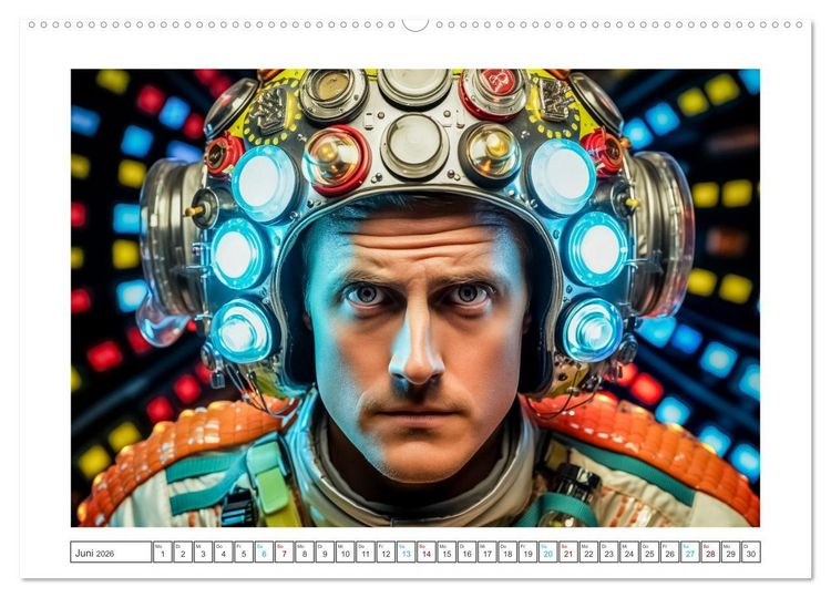 Produktbild: Astronauten Outfits (hochwertiger Premium Wandkalender 2026 DIN A2 quer), Kunstdruck in Hochglanz