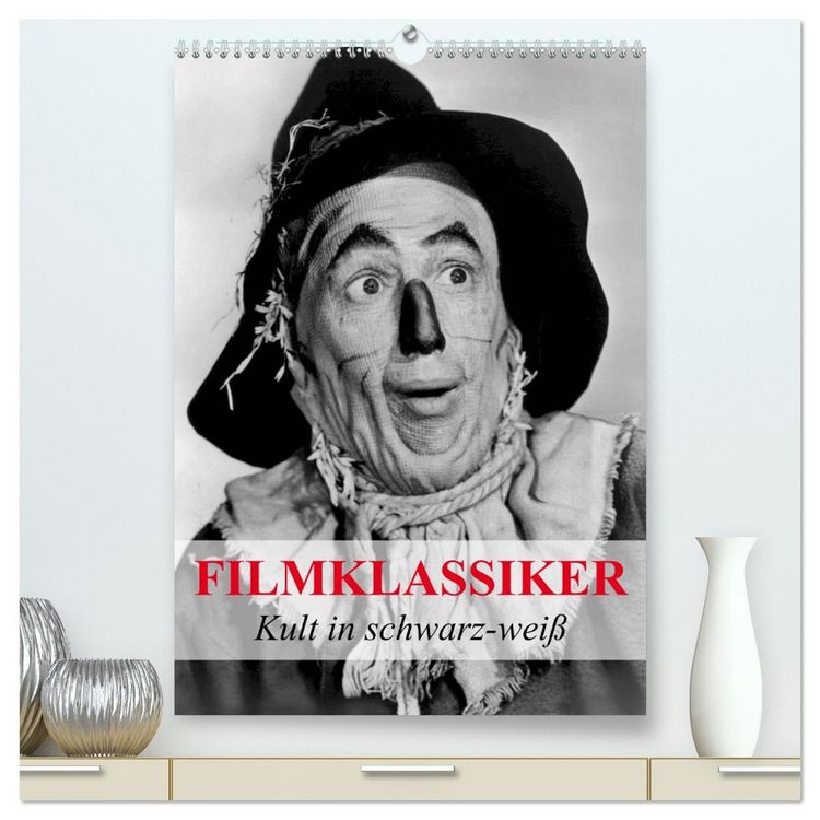 Produktbild: Filmklassiker - Kult in schwarz-wei&szlig; (hochwertiger Premium Wandkalender 2026 DIN A2 hoch), Kunstdruck in Hochglanz