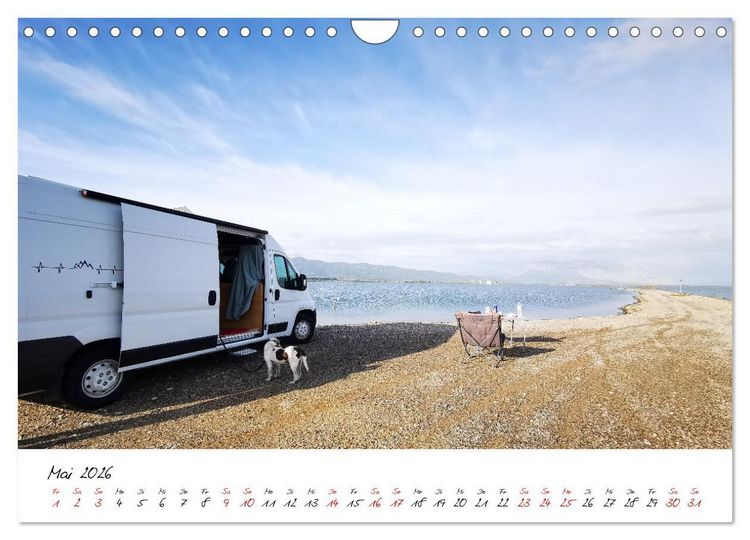 Produktbild: Berge und Meer: ein Vanlife-Abenteuer im Westen Griechenlands (Wandkalender 2026 DIN A4 quer), CALVENDO Monatskalender