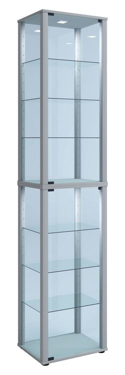 Produktbild: Holz Glas Stand Vitrine Sammelvitrine Kavisa XL