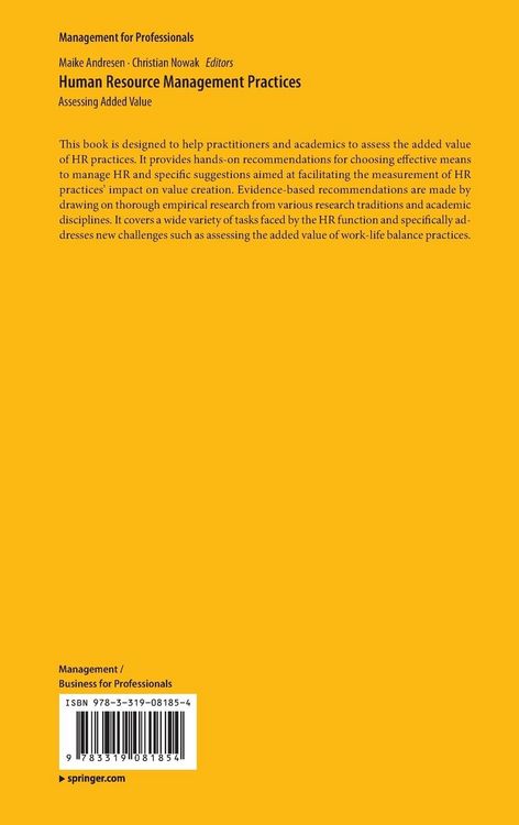 Produktbild: Human Resource Management Practices