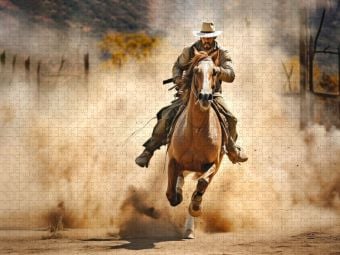 Produktbild: CALVENDO Puzzle Cowboy | 2000 Teile Lege-Gr&ouml;&szlig;e 90x67cm Foto-Puzzle f&uuml;r gl&uuml;ckliche Stunden
