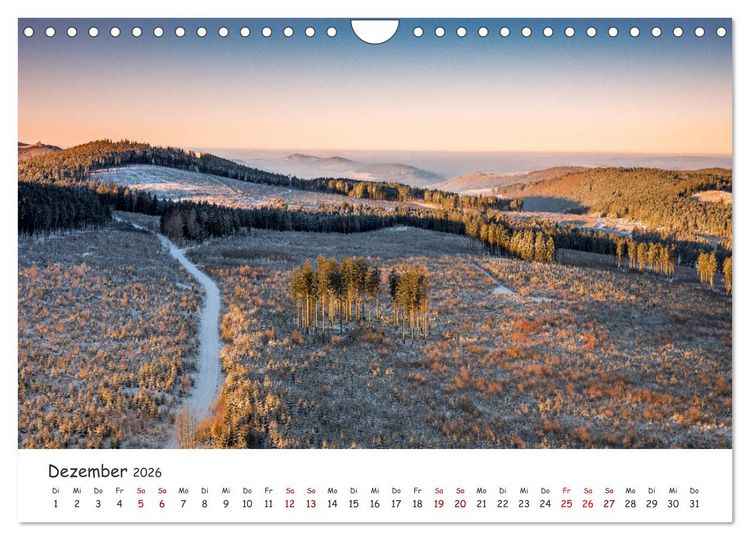 Produktbild: Das Sauerland bei Brilon aus der Vogelperspektive (Wandkalender 2026 DIN A4 quer), CALVENDO Monatskalender