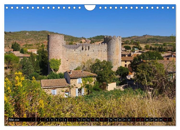 Produktbild: Burgen der Katharer - Unterwegs im Pays Cathare (Wandkalender 2026 DIN A4 quer), CALVENDO Monatskalender