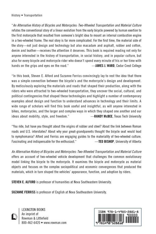 Produktbild: Alternative History of Bicycles and Motorcycles