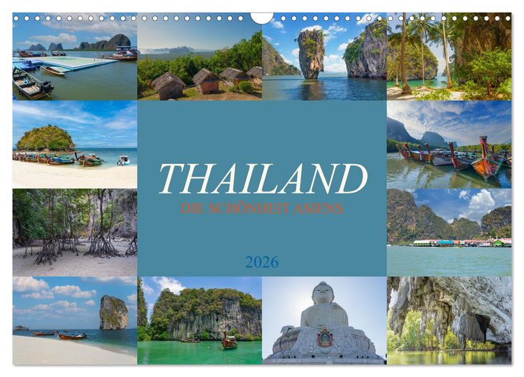 Produktbild: Thailand - Die Sch&ouml;nheit Asiens (Wandkalender 2026 DIN A3 quer), CALVENDO Monatskalender