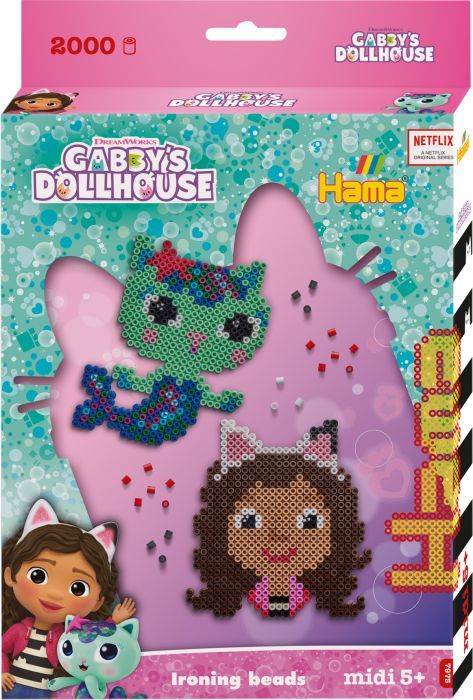 Produktbild: Hama Bügelperlen Kreativset GABBY'S DOLLHOUSE 2000 Perlen