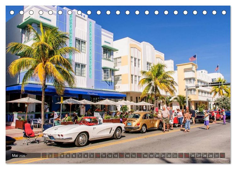 Produktbild: Miami South Beach (Tischkalender 2026 DIN A5 quer), CALVENDO Monatskalender