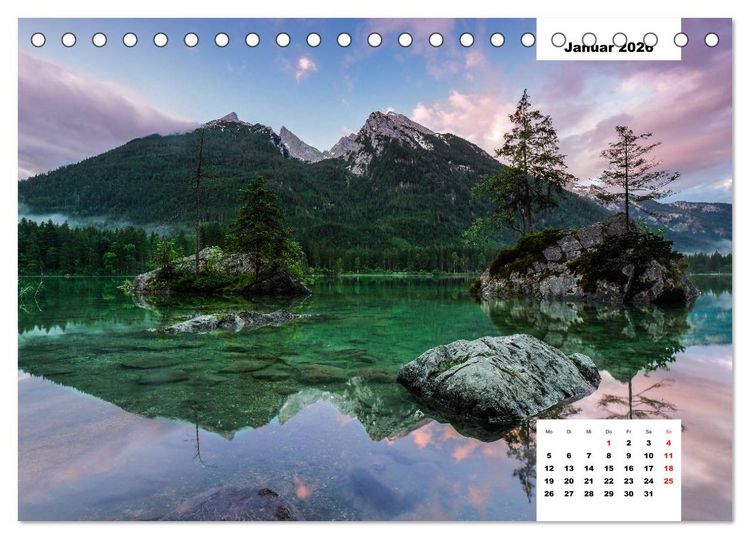 Produktbild: Faszination Ostalpen - von Berchtesgaden bis Slowenien (Tischkalender 2026 DIN A5 quer), CALVENDO Monatskalender