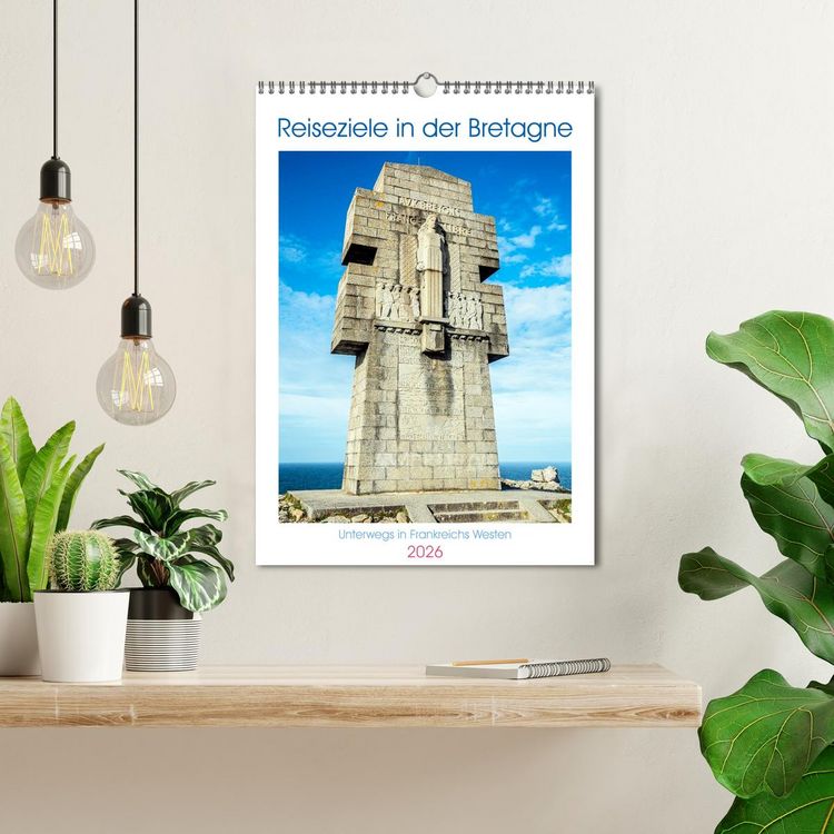 Produktbild: Reiseziele in der Bretagne (Wandkalender 2026 DIN A3 hoch), CALVENDO Monatskalender