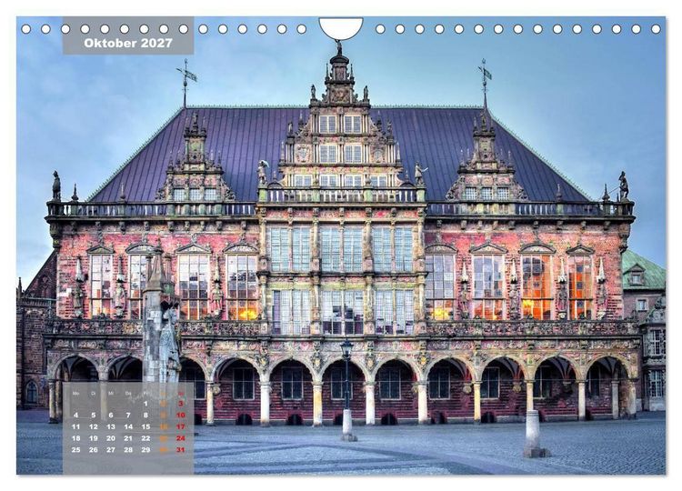 Produktbild: Die Freie Hansestadt Bremen (Wandkalender 2027 DIN A4 quer), CALVENDO Monatskalender