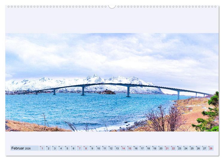 Produktbild: Norwegen Nordland Troms og Finnmark - Panoramen (hochwertiger Premium Wandkalender 2026 DIN A2 quer), Kunstdruck in Hochglanz