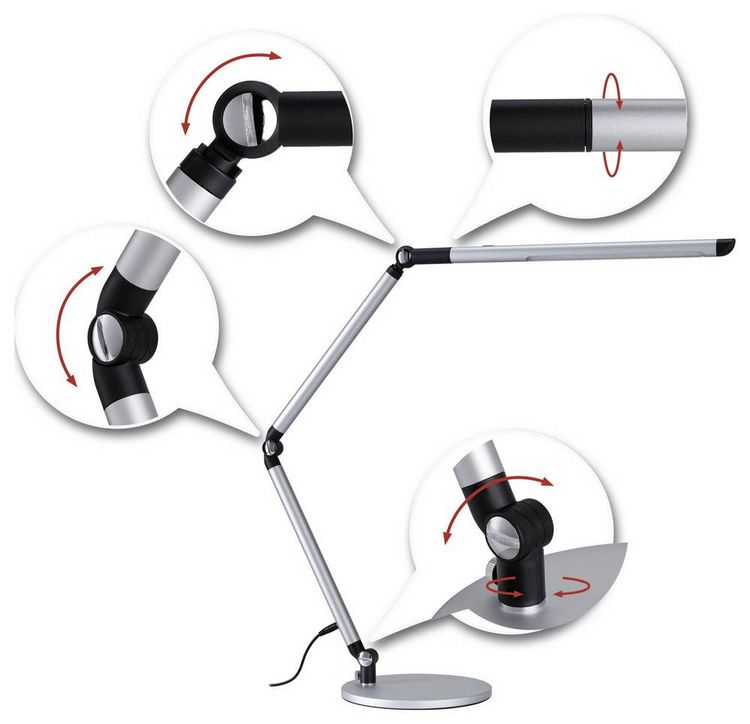 Produktbild: Paulmann Nova Coin 79562 LED-Tischlampe LED 9.5W Silber (matt)