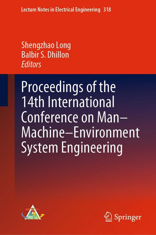 Produktbild: Proceedings of the 14th International Conference on Man-Machine-Environment System Engineering