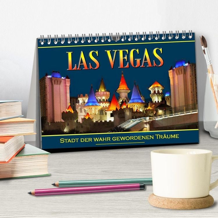 Produktbild: Las Vegas, Stadt der wahr gewordenen Tr&auml;ume (Tischkalender 2027 DIN A5 quer), CALVENDO Monatskalender