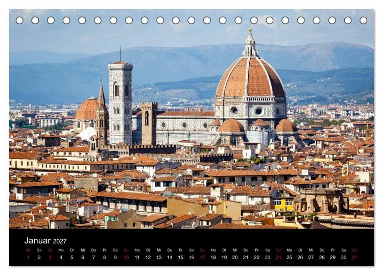Produktbild: Florenz (Tischkalender 2027 DIN A5 quer), CALVENDO Monatskalender
