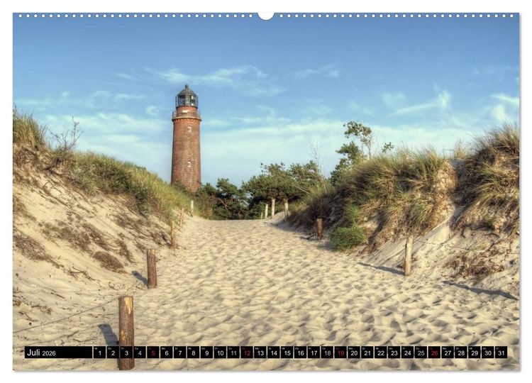 Produktbild: Fischland Dar&szlig; Zingst &ndash; Die Halbinsel an der Ostsee (hochwertiger Premium Wandkalender 2026 DIN A2 quer), Kunstdruck in Hochglanz