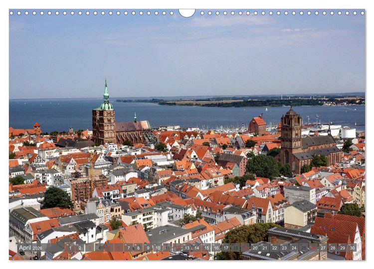Produktbild: Stralsund - Perle der Ostsee (Wandkalender 2026 DIN A3 quer), CALVENDO Monatskalender