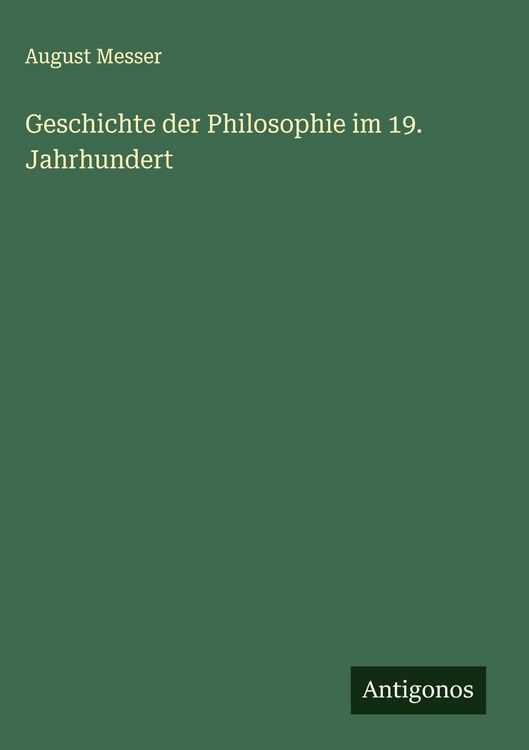 Produktbild: Geschichte der Philosophie im 19. Jahrhundert