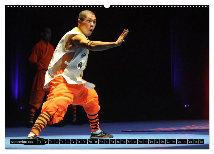 Produktbild: Kung Fu du Mont Song (Calendrier mural 2026 DIN A2 vertical) calendrier de bureau