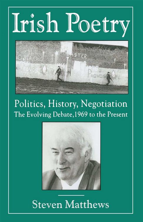Produktbild: Irish Poetry: Politics, History, Negotiation