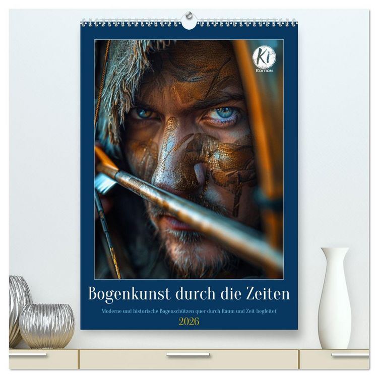 Produktbild: Bogenkunst durch die Zeiten (hochwertiger Premium Wandkalender 2026 DIN A2 hoch), Kunstdruck in Hochglanz