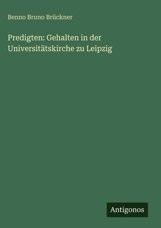 Produktbild: Predigten: Gehalten in der Universit&auml;tskirche zu Leipzig