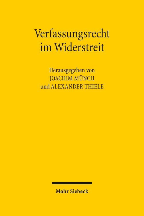 Produktbild: Verfassungsrecht im Widerstreit