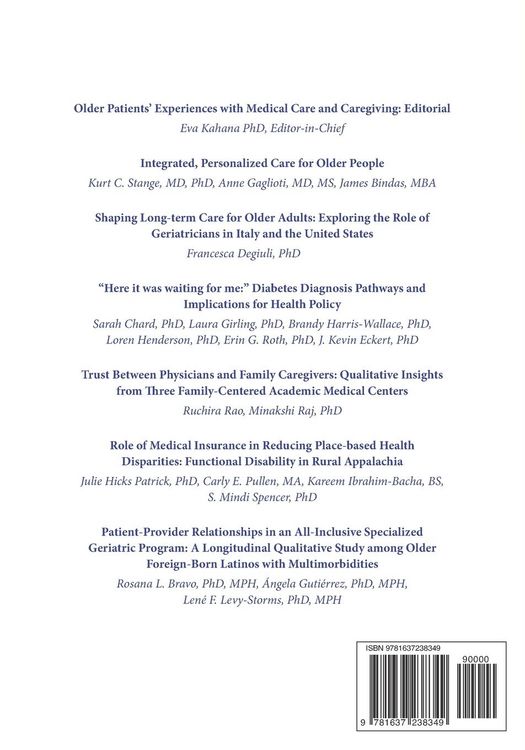 Produktbild: Journal of Elder Policy