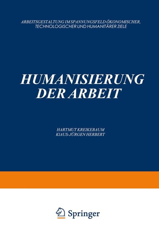 Produktbild: Humanisierung der Arbeit