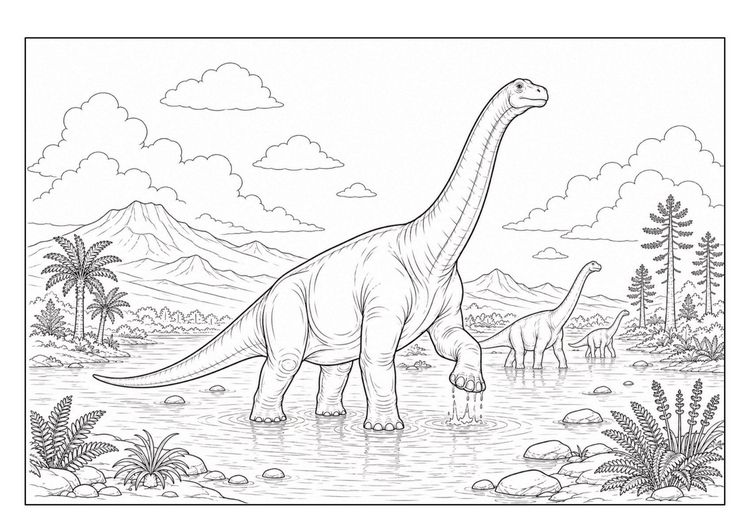 Produktbild: Dinosaurier Malbuch f&uuml;r Kinder von 6-10 Jahren mit 70 starken Ausmalmotiven
