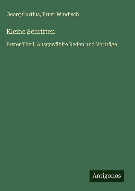 Produktbild: Kleine Schriften