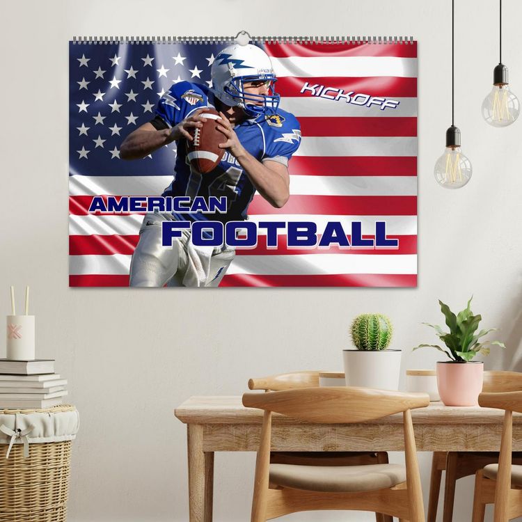 Produktbild: American Football - Kickoff (Wandkalender 2026 DIN A2 quer), CALVENDO Monatskalender