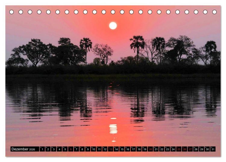 Produktbild: S&uuml;dliches Afrika - Vom Kap bis zu den Victoria F&auml;llen (Tischkalender 2026 DIN A5 quer), CALVENDO Monatskalender